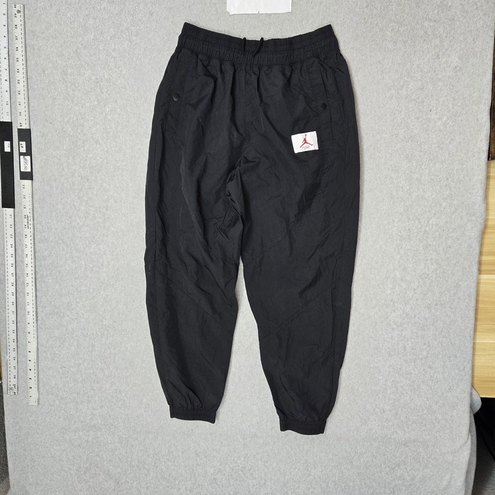 Air Jordan Women Pants L Black Track Jogger Woven Flight Jumpman Logo CV7803-011